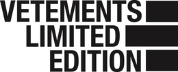 VETEMENTS LIMITED EDITION trademark