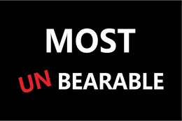 MOST UNBEARABLE trademark