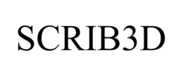 SCRIB3D trademark