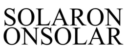 SOLARON ONSOLAR trademark