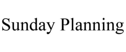 SUNDAY PLANNING trademark