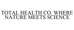 TOTAL HEALTH CO. WHERE NATURE MEETS SCIENCE trademark