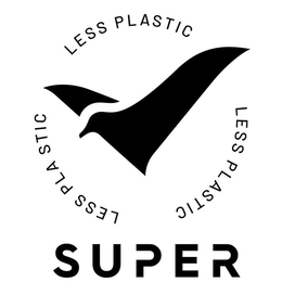 LESS PLASTIC LESS PLASTIC LESS PLASTIC SUPER trademark