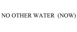 NO OTHER WATER (NOW) trademark