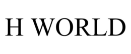 H WORLD trademark