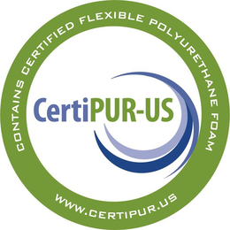 CERTIPUR-US CONTAINS CERTIFIED FLEXIBLE POLYURETHANE FOAM WWW.CERTIPUR.US trademark