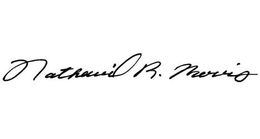 SIGNATURE OF NATHANIEL R. MORRIS trademark