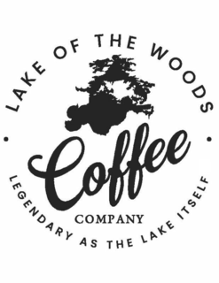 LAKE OF THE WOODS COFFEE COMPANY LEGENDARY AS THE LAKE ITSELF trademark