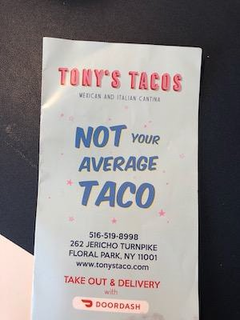 TONY'S TACOS MEXICAN AND ITALIAN CANTINA trademark