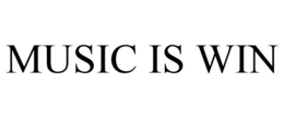 MUSIC IS WIN trademark