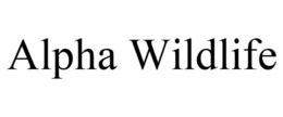 ALPHA WILDLIFE trademark