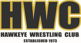 HWC HAWKEYE WRESTLING CLUB ESTABLISHED 1973 trademark