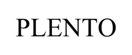 PLENTO trademark
