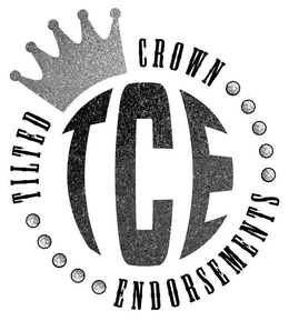 TCE TILTED CROWN ENDORSEMENTS trademark