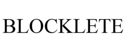 BLOCKLETE trademark