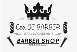 CEE. DE BARBER STAY LOCKED IN!!! BARBER SHOP EST. SINCE 2020 trademark