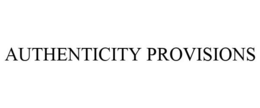 AUTHENTICITY PROVISIONS trademark