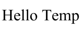 HELLO TEMP trademark