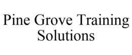 PINE GROVE TRAINING SOLUTIONS trademark