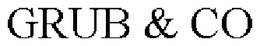 GRUB & CO trademark