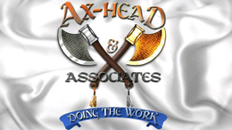 AX-HEAD & ASSOCIATES DOING THE WORK trademark