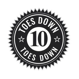 10 TEN TOES DOWN trademark