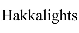 HAKKALIGHTS trademark