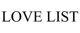 LOVE LIST trademark