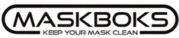 MASKBOKS KEEP YOUR MASK CLEAN trademark