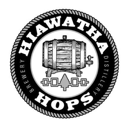 HIAWATHA HOPS BREWERY DISTILLERY trademark