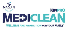 MAQUIN INDUSTRIES KINPRO MEDICLEAN WELLNESS AND PROTECTION FOR YOUR FAMILY trademark