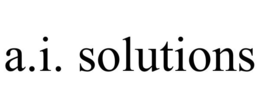 A.I. SOLUTIONS trademark