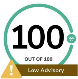 100 OUT OF 100 ! LOW ADVISORY trademark