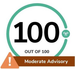 100 OUT OF 100 ! MODERATE ADVISORY trademark