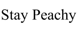 STAY PEACHY trademark