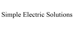 SIMPLE ELECTRIC SOLUTIONS trademark
