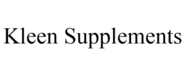 KLEEN SUPPLEMENTS trademark