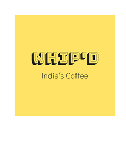 WHIP'D INDIA'S COFFEE trademark