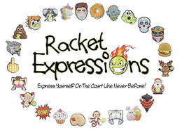 RACKET EXPRESSIONS EXPRESS YOURSELF ON THE COURT LIKE NEVER BEFORE! POW! trademark