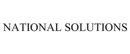 NATIONAL SOLUTIONS trademark