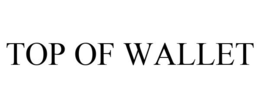 TOP OF WALLET trademark