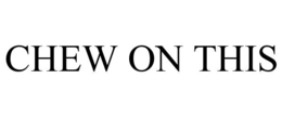 CHEW ON THIS trademark