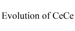 EVOLUTION OF CECE trademark