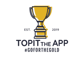 EST. 2019 TOPIT THE APP #GOFORTHEGOLD trademark