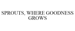SPROUTS, WHERE GOODNESS GROWS trademark