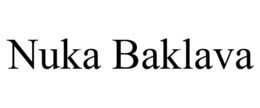 NUKA BAKLAVA trademark