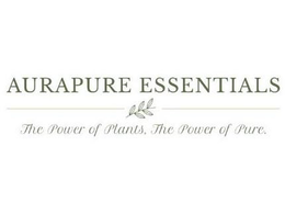 AURAPURE ESSENTIALS THE POWER OF PLANTS. THE POWER OF PURE. trademark