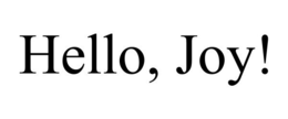 HELLO, JOY! trademark
