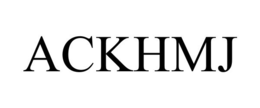 ACKHMJ trademark