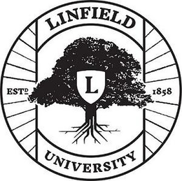 LINFIELD UNIVERSITY ESTD 1858 L trademark